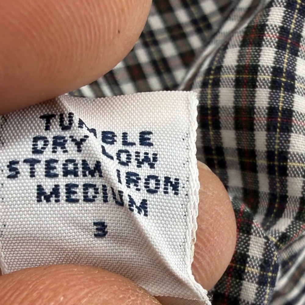 Ralph Lauren Marlowe Mens Large Black White Red Micro Check Button Down Shirt - Picture 6 of 6